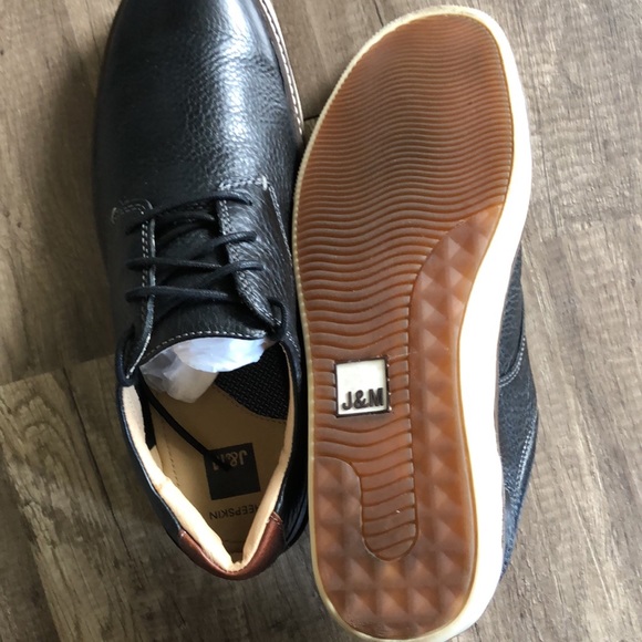 Johnston & Murphy McGuffey Plain Toe Oxford Black Leather Men’s Shoes 10.5 - Picture 4 of 7